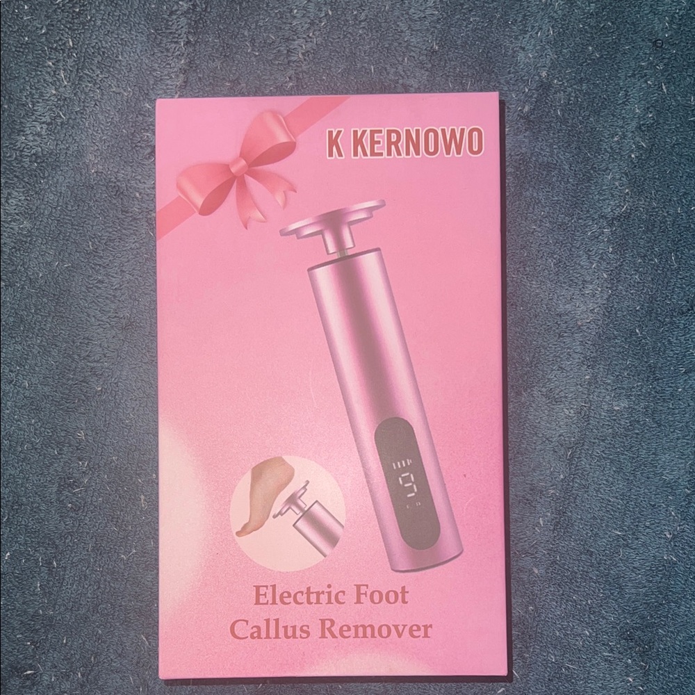 Pink Electric Foot Callus Remover with Display